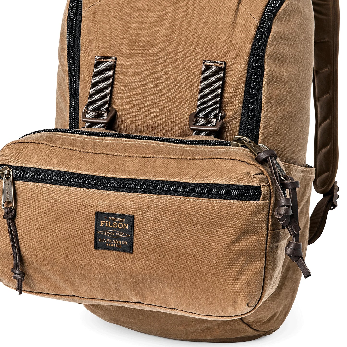 Filson Trapper Creek 28L Backpack: Dark Tan