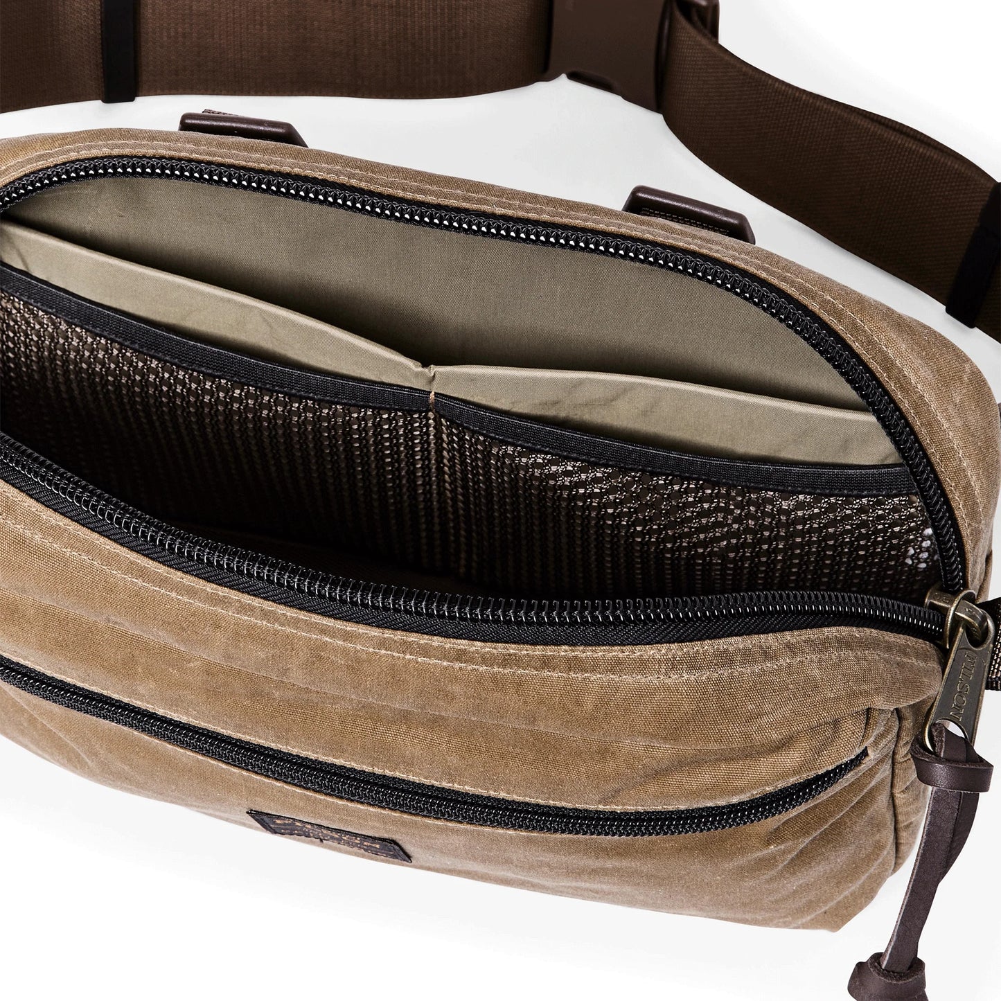 Filson Trapper Creek Modular Waistpack: Dark Tan