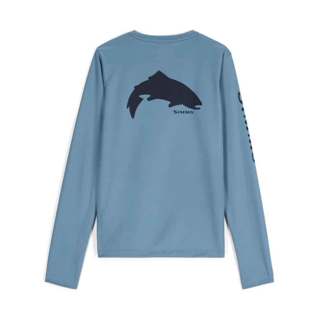 Kid's Solar Tech Crewneck Neptune/Trout With Oyster Logo
