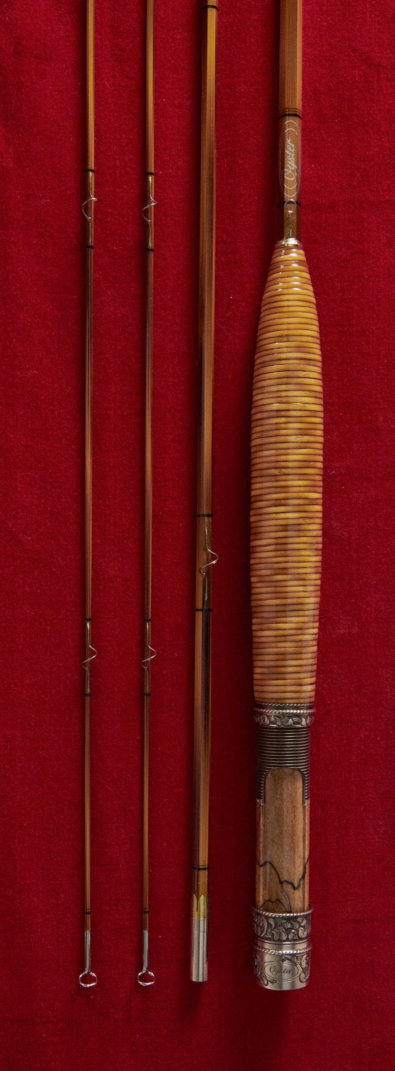 Bamboo fly rod for sale - Oyster Fine Bamboo Fly Rod 7'6 4wt
