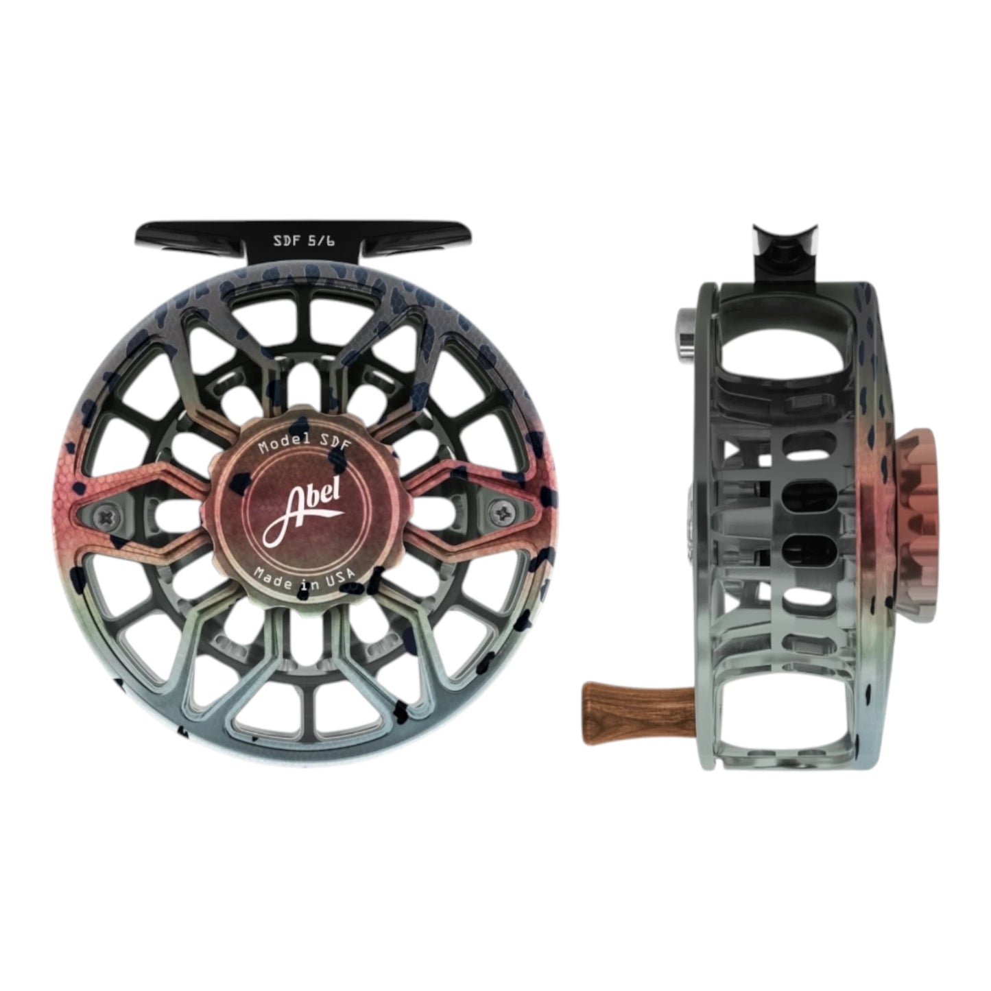 Abel SDF Fly Reel 5/6wt – Native Rainbow Trout, Ported – Sealed Drag Freshwater Reel