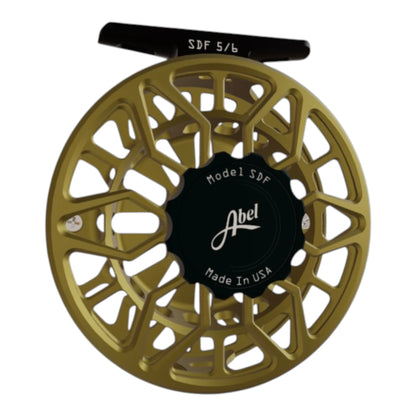 Abel SDF Ported Fly Reel 5/6 wt - Satin Dark Olive with Satin Black Drag Knob