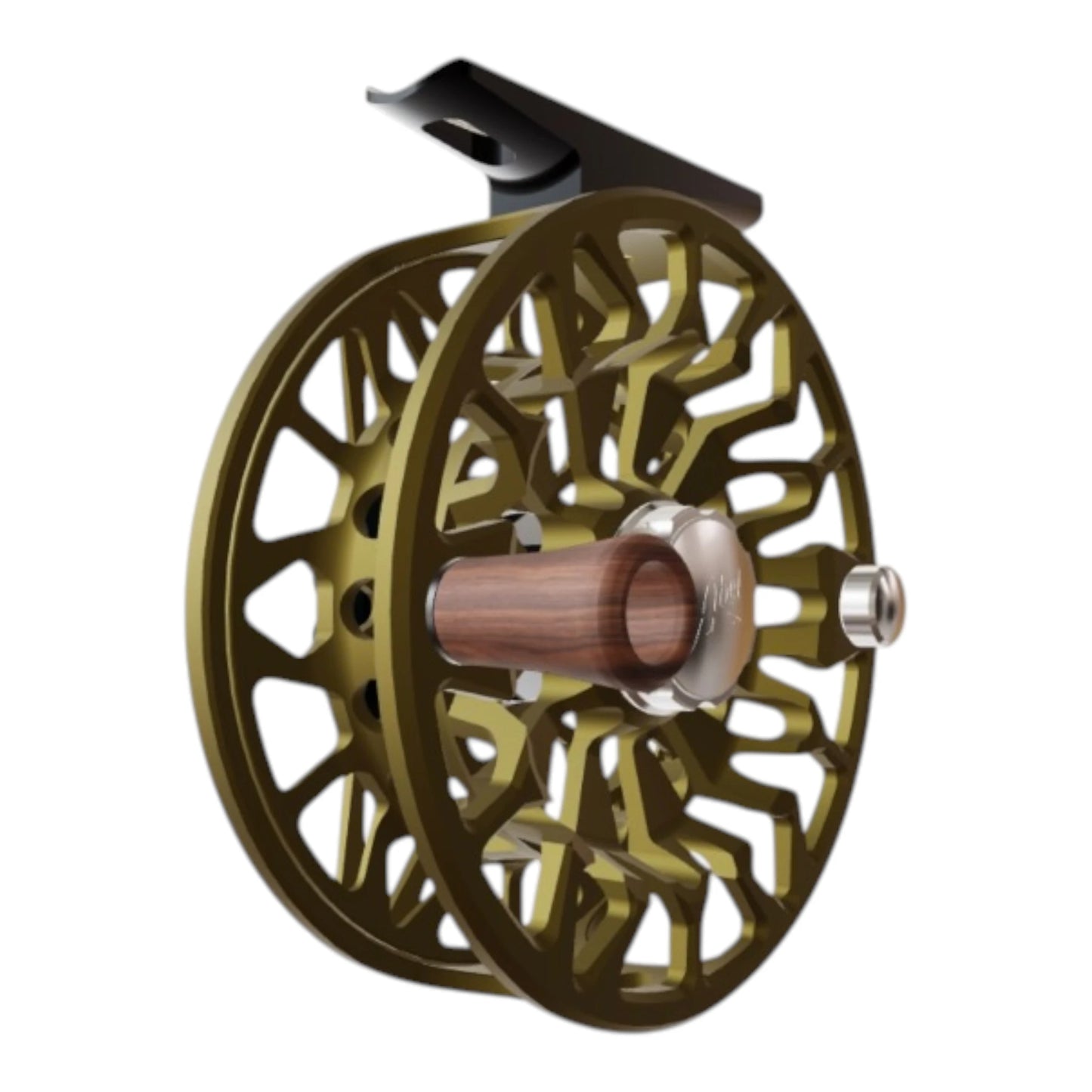 Abel SDF Ported Fly Reel 5/6 wt - Satin Dark Olive with Satin Black Drag Knob