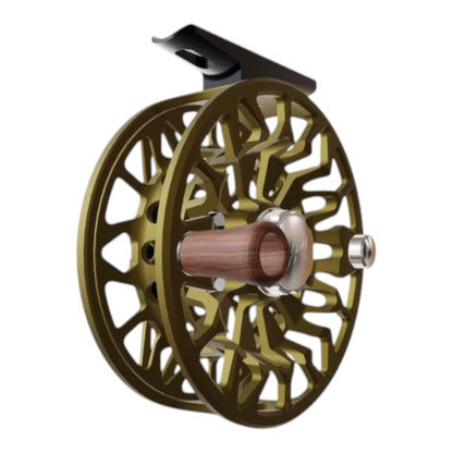 Abel SDF Ported Fly Reel 5/6 wt - Satin Dark Olive with Satin Black Drag Knob
