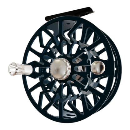 Abel SDS Fly Reel 9/10wt – Satin Deep Blue, Bonefish Drag Knob, Ported – Sealed Drag Saltwater Reel
