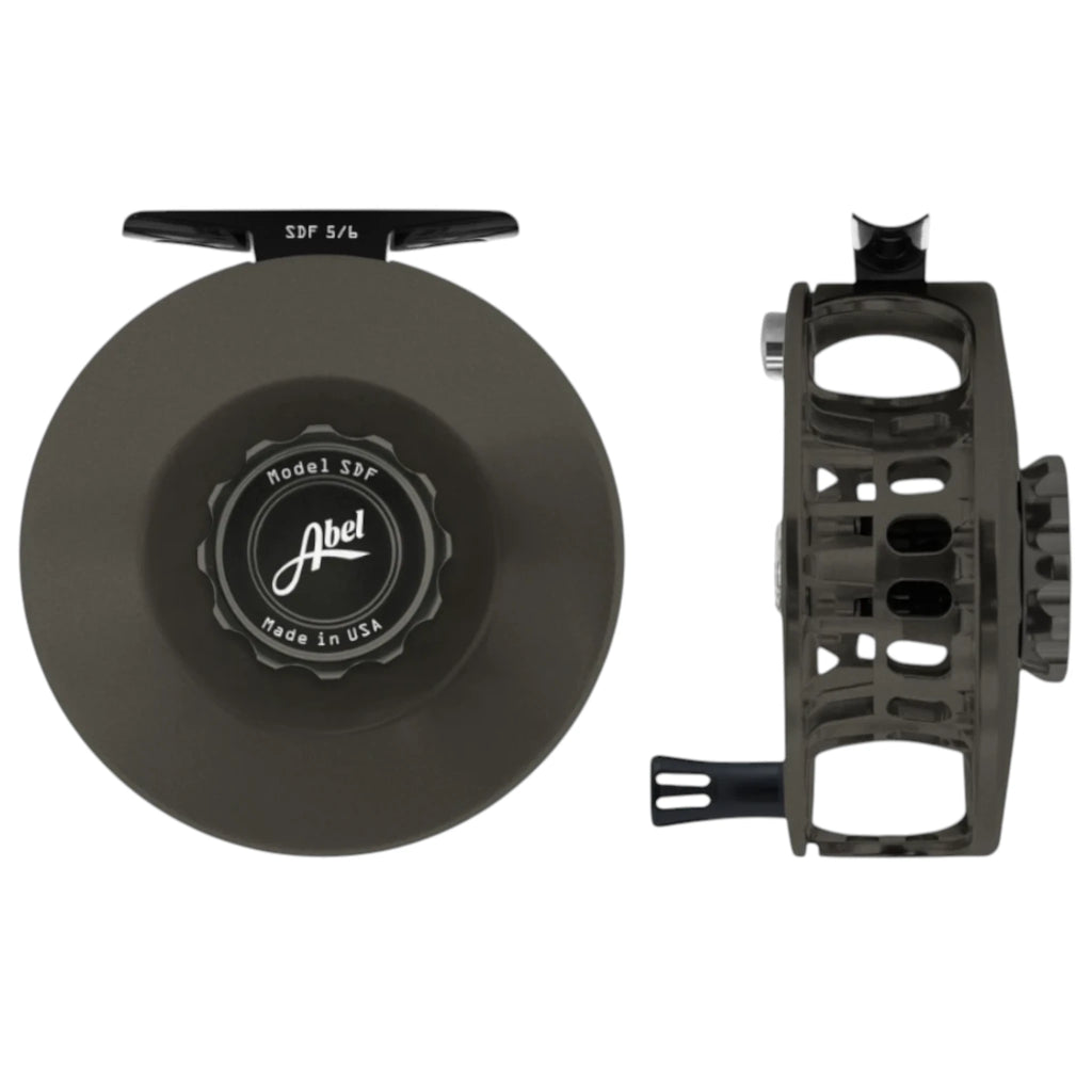 Abel SDF Fly Reel 5/6wt – Satin Slate Gray, Solid – Sealed Drag Freshwater Reel