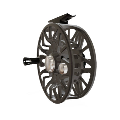 Abel SDS Fly Reel 7/8wt – Satin Slate, Satin Black Drag Knob, Ported – Sealed Drag Saltwater Reel