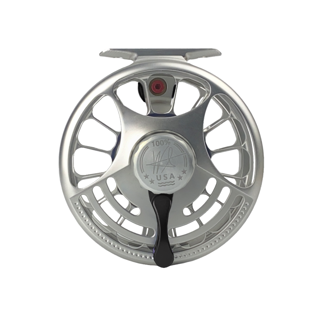 Small Game Seigler SF Saltwater Fly Reel - Silver/Black