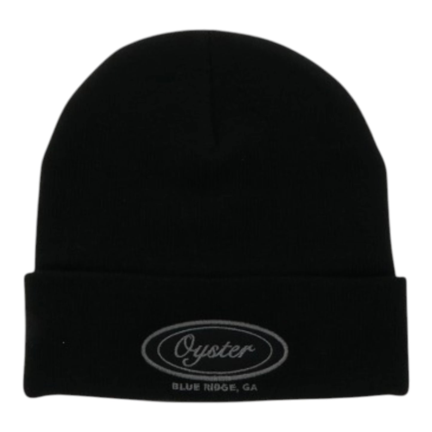 Legacy Black Cuffed Beanie With Oyster Logo