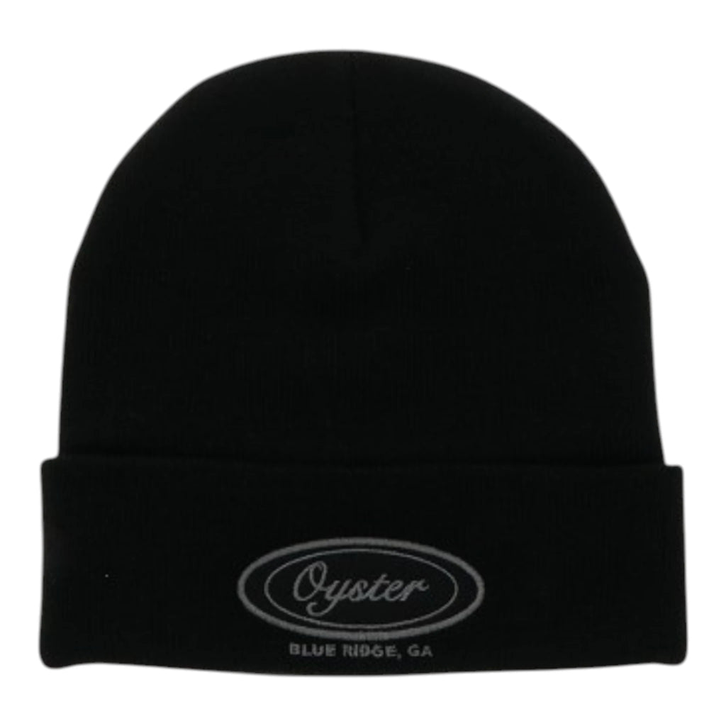 Legacy Black Cuffed Beanie With Oyster Logo