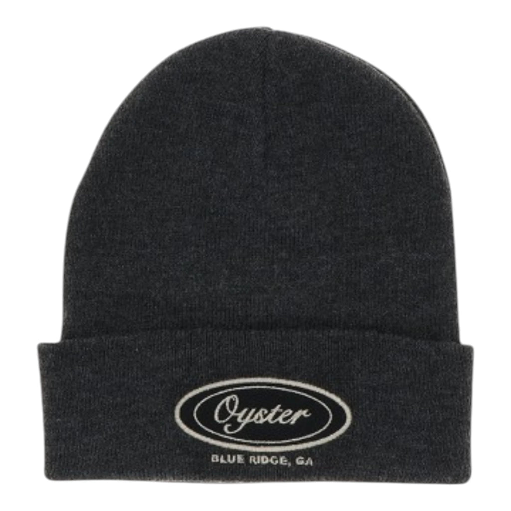 Legacy Charcoal Beanie With Oyster Logo
