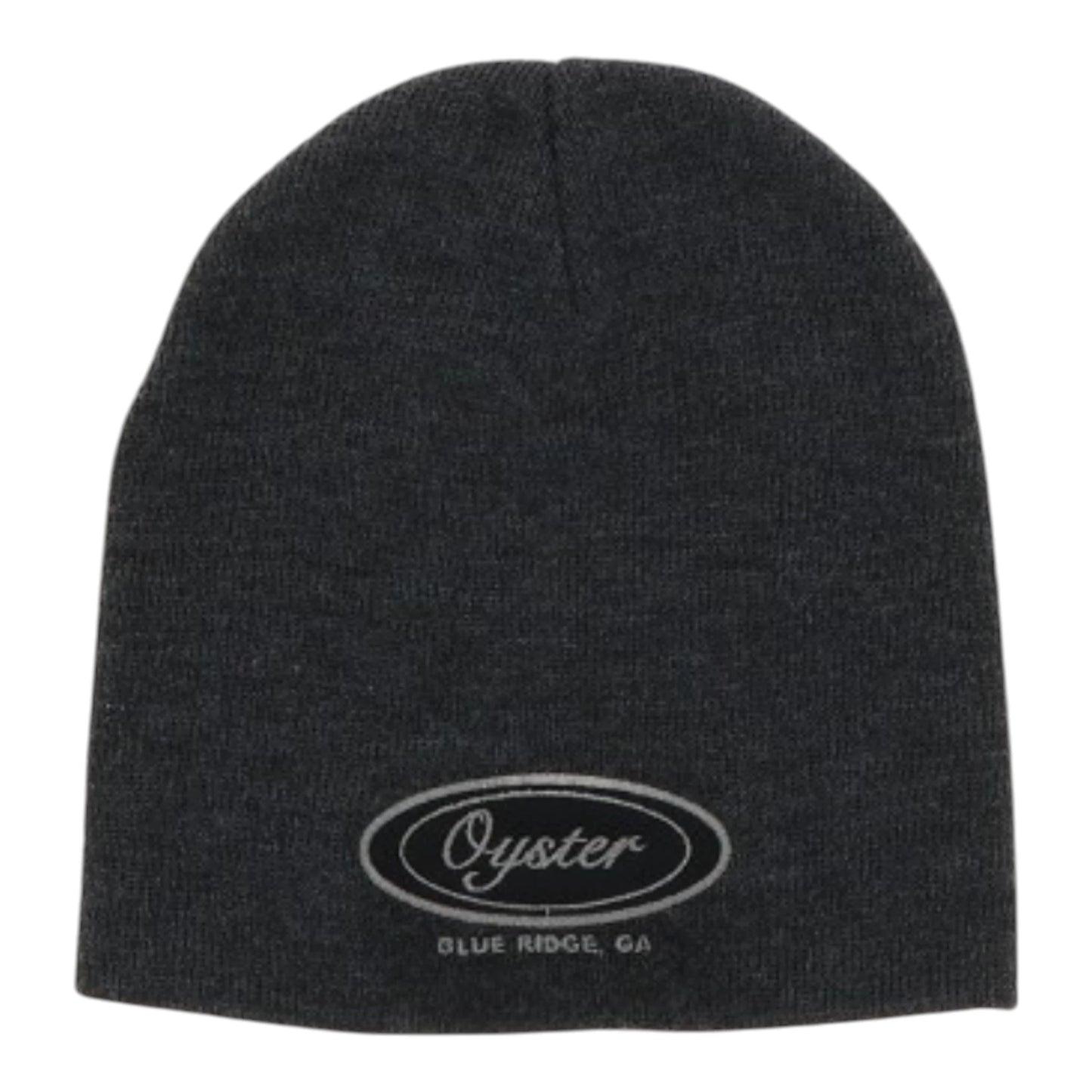 Legacy Charcoal Non-Cuff Beanie With Oyster Logo