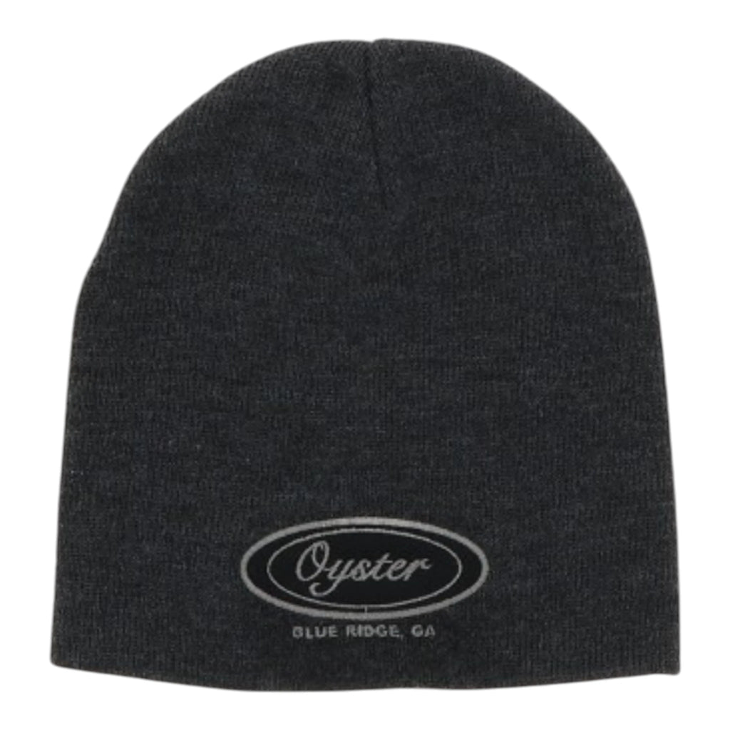 Legacy Charcoal Non-Cuff Beanie With Oyster Logo