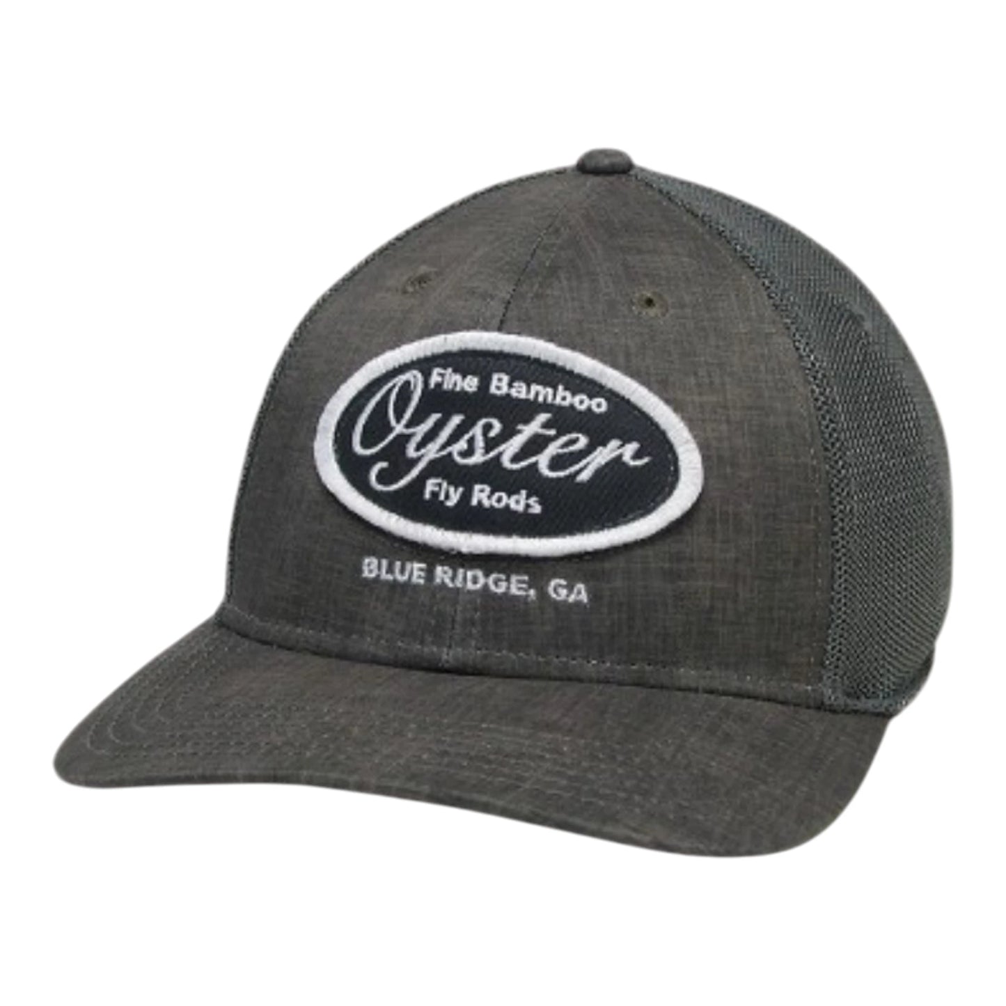 Grey Legacy RECLX stretch fit hat with Oyster patch