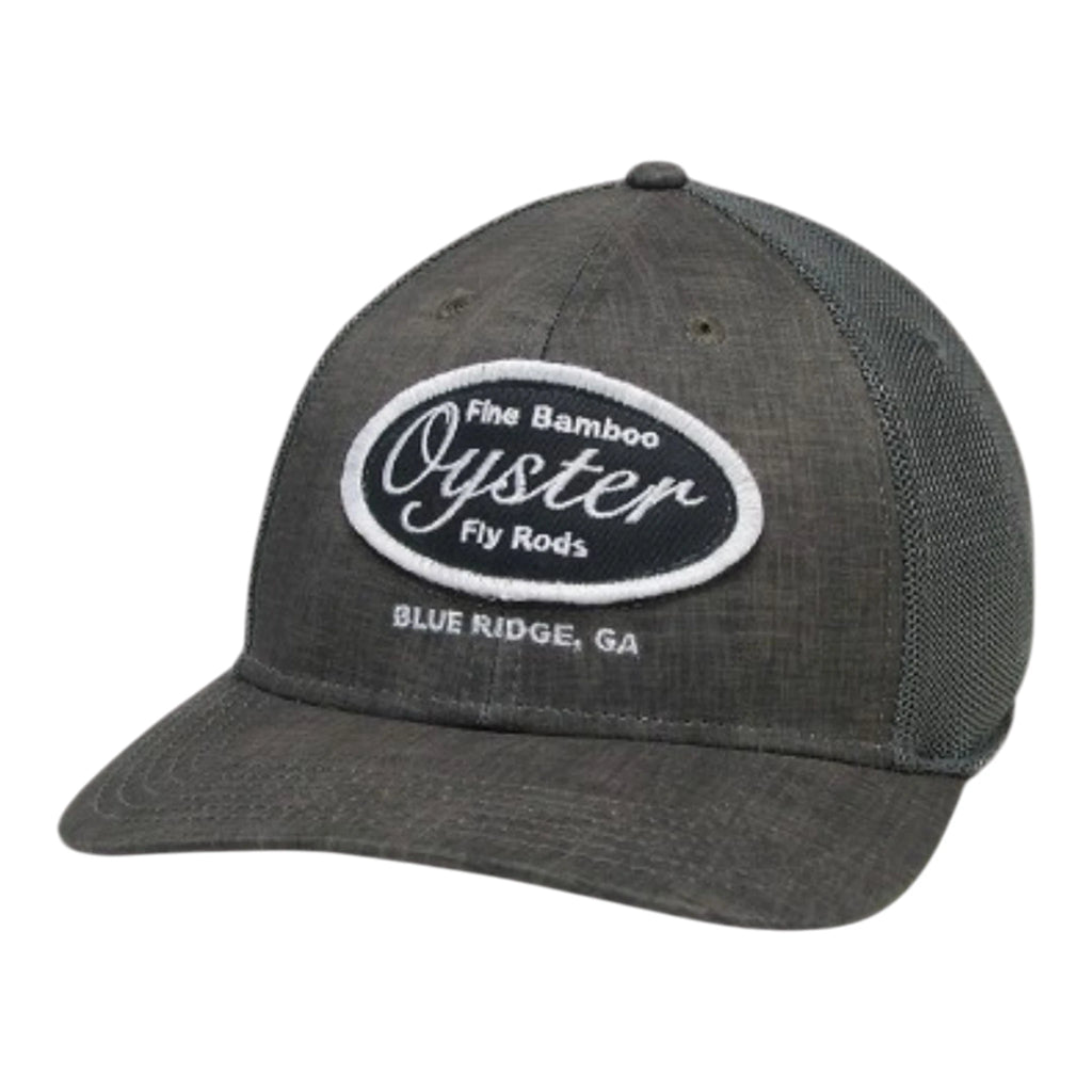 Grey Legacy RECLX stretch fit hat with Oyster patch