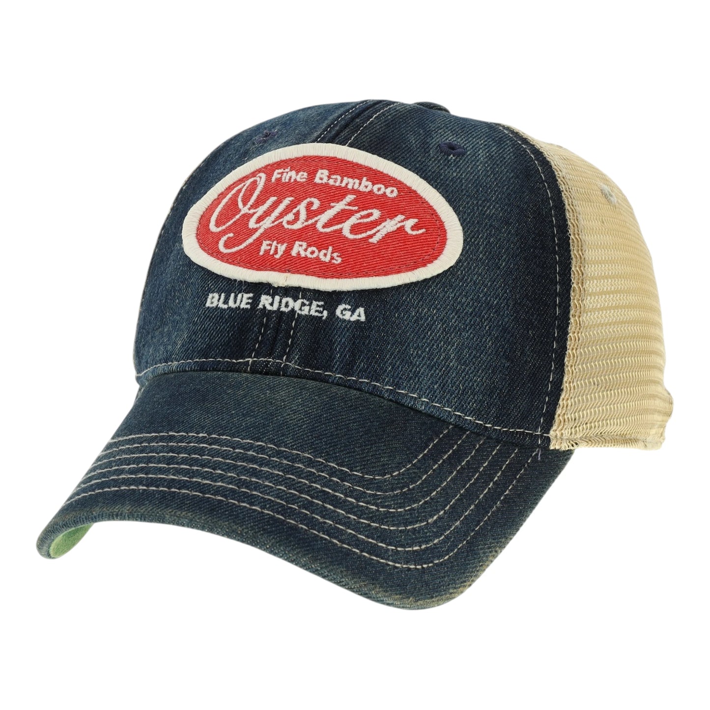 Denim blue Legacy Old Favorite Trucker Hat with Oyster patch
