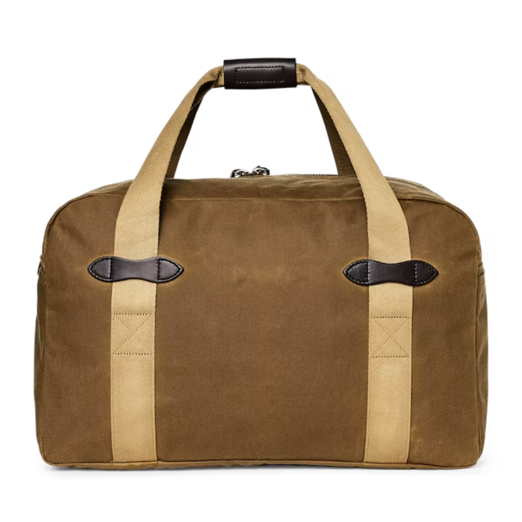 Filson Tin Cloth Medium Duffle Bag in Dark Tan For Sale