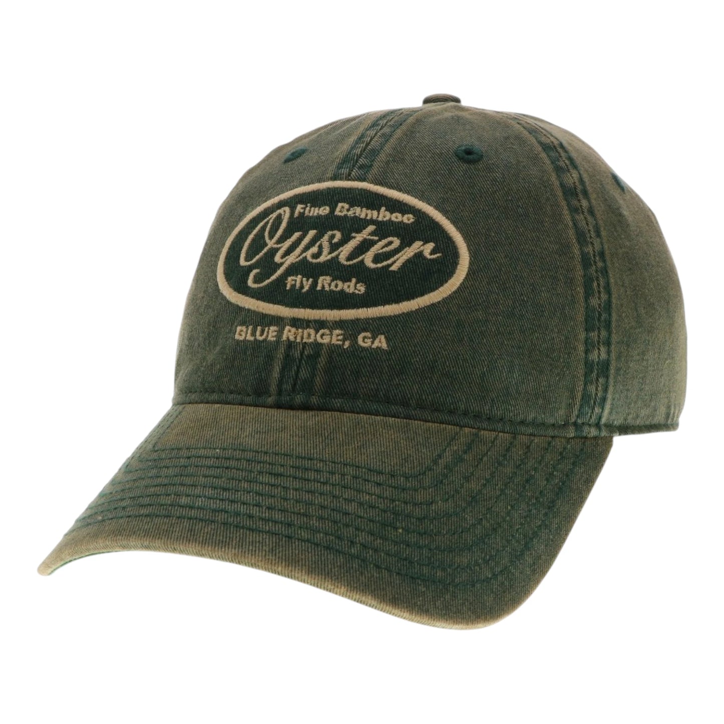 Green Legacy 6-Panel Hat with Embroidered Oyster Logo