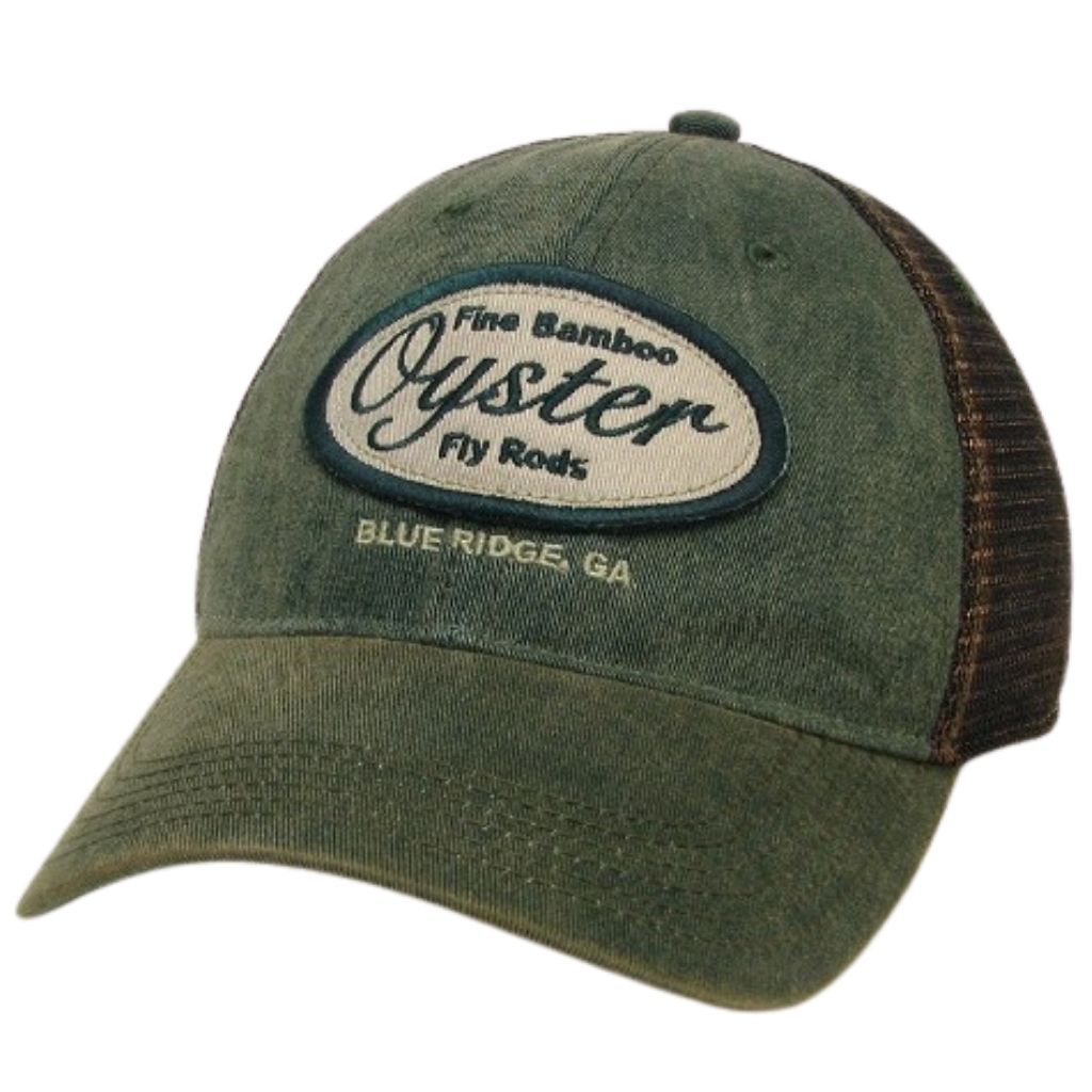 Oyster Bamboo Trucker Hat - Green Greaser Legacy