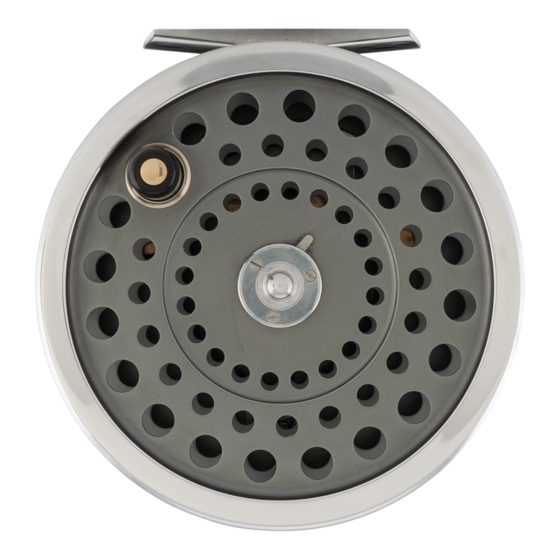 Hardy Marquis LWT 5/6 weight fly fishing reel with ported gunmetal frame.