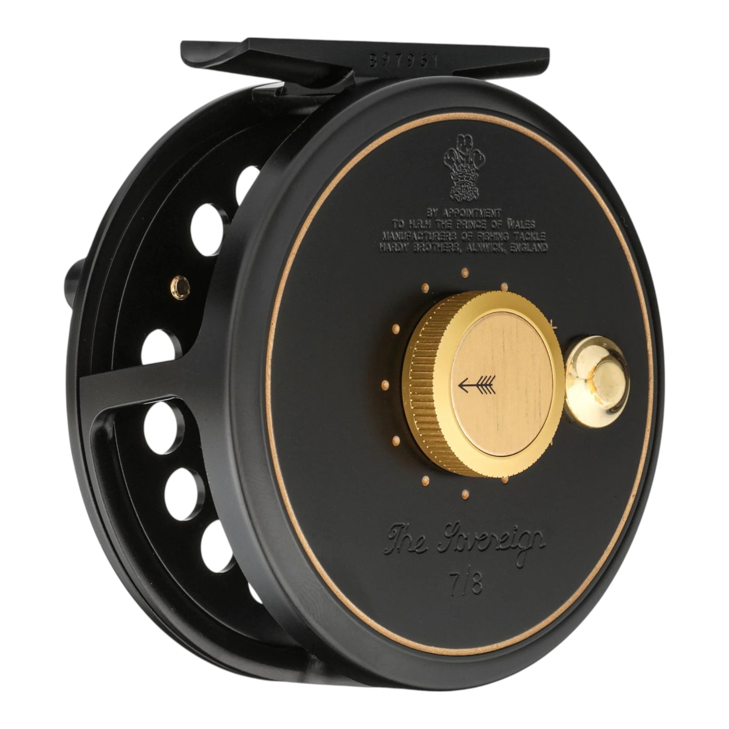 Hardy Sovereign 7/8wt Fly Reel – Black – Click-Pawl Reel