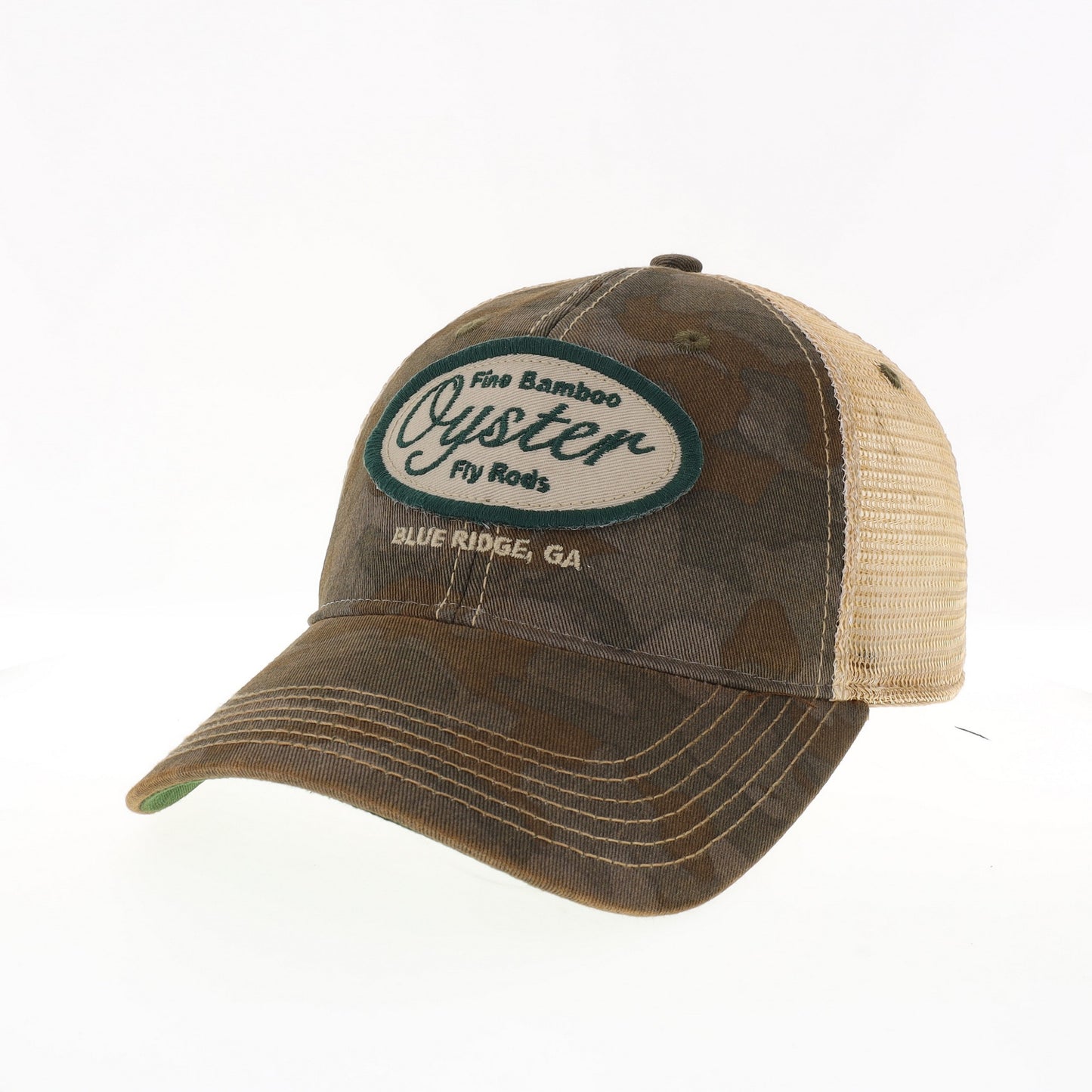 Field Green camo Legacy Old Favorite Trucker Hat with Oyster patch