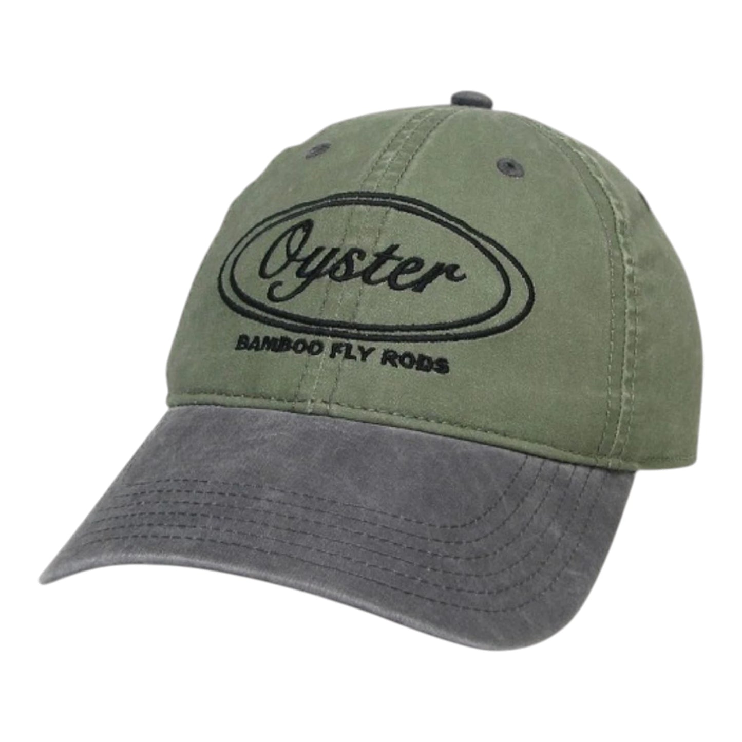 Moss/Cinder Legacy Terra Twill hat with embroidered Oyster logo