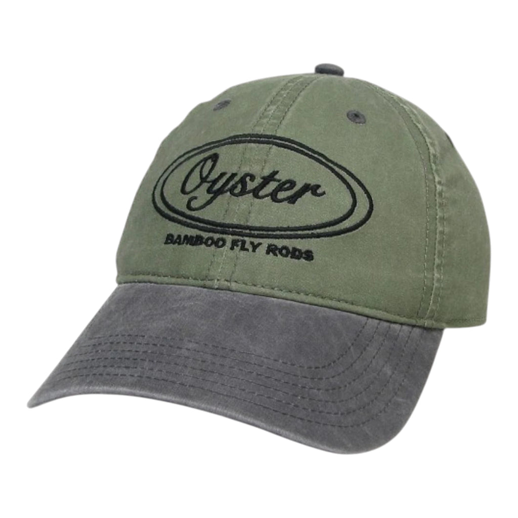 Moss/Cinder Legacy Terra Twill hat with embroidered Oyster logo