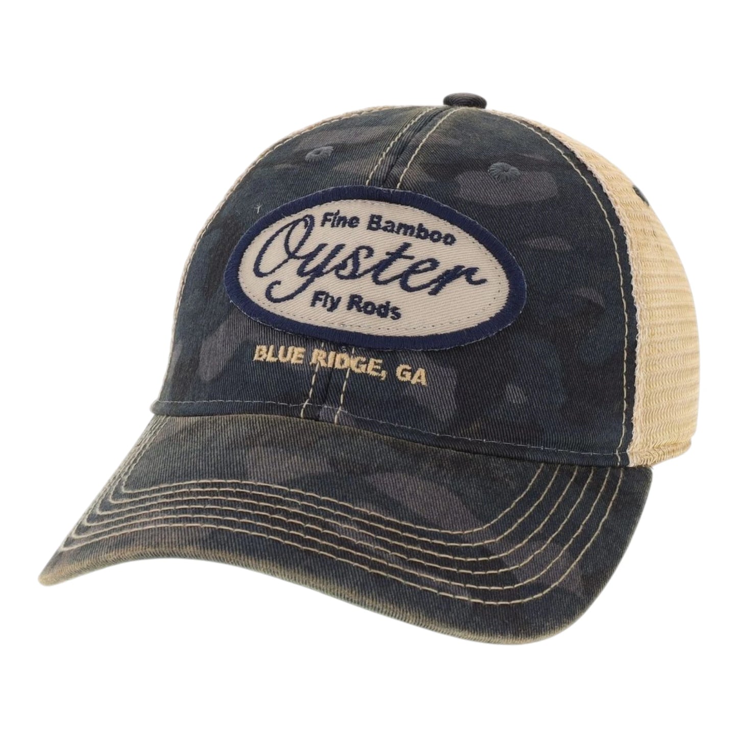 Navy camo Legacy Old Favorite Trucker Hat with Oyster patch