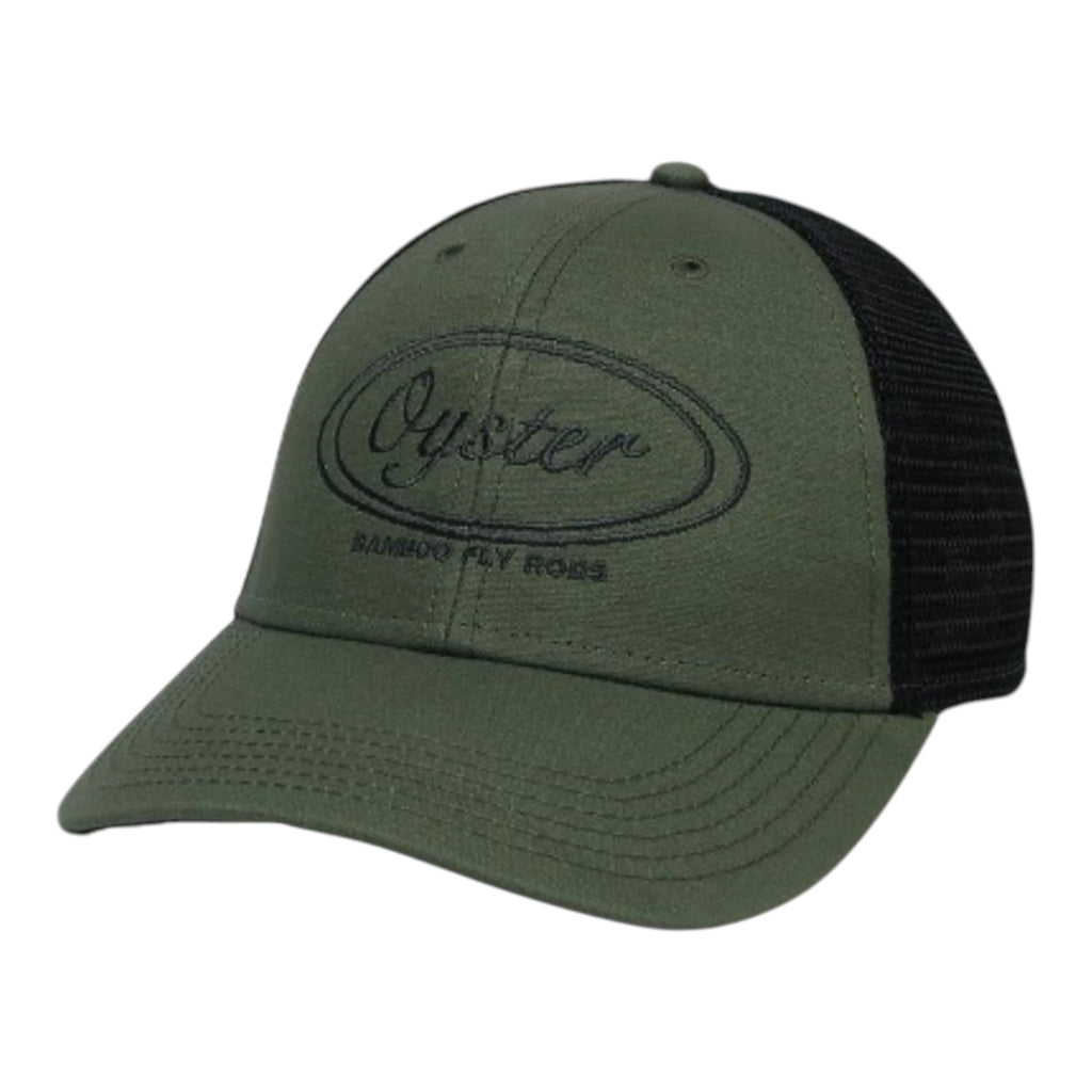 Olive Legacy Lo-Pro Trucker Hat with Oyster logo Embroidery