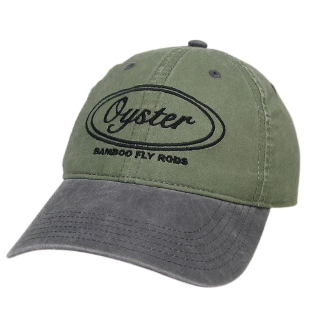 Legacy Terra Twill Hat With Embroidered Oyster Logo - Moss/Cinder