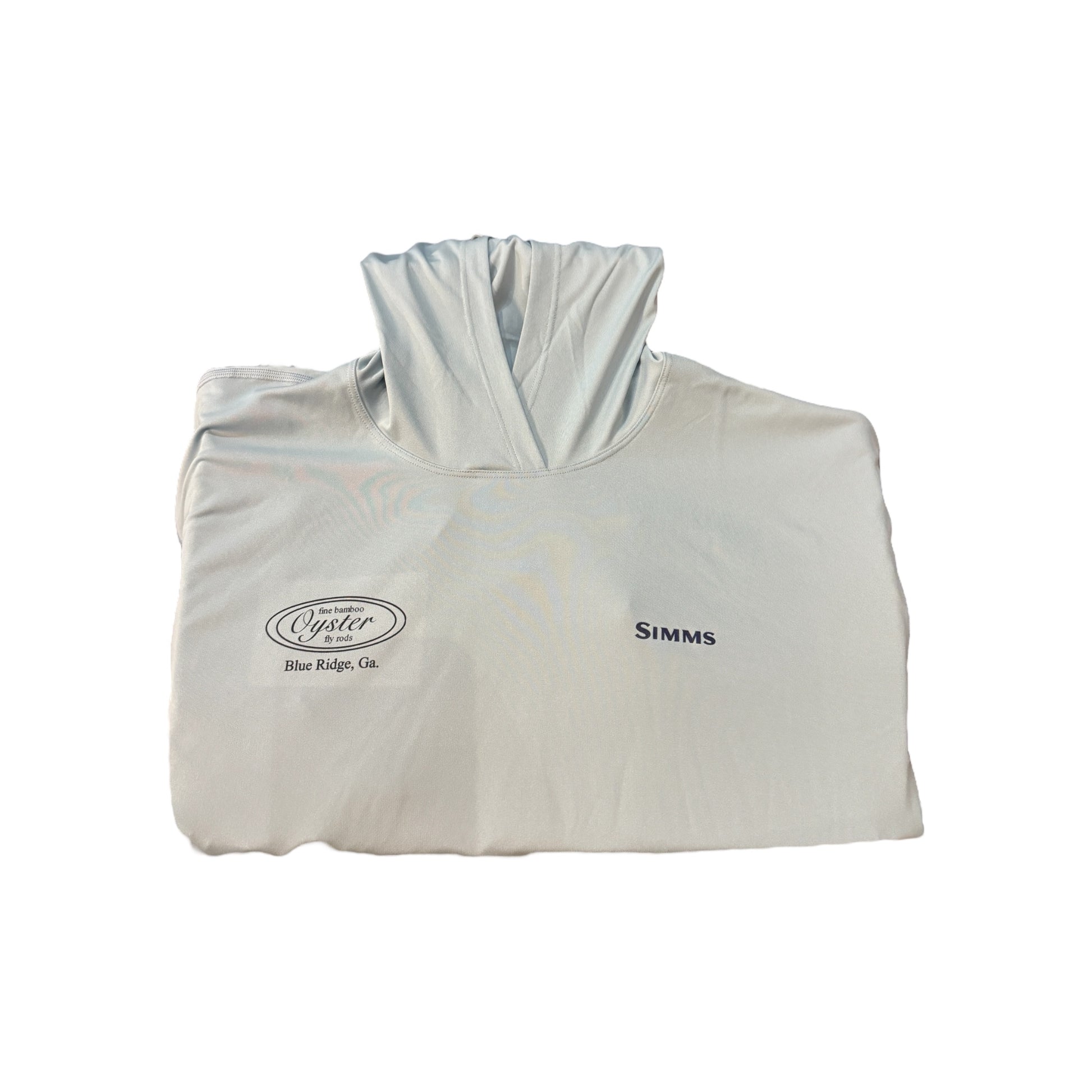 Simms tech Artist Edition hoody with tarpon design and Oyster fly rods logo. 