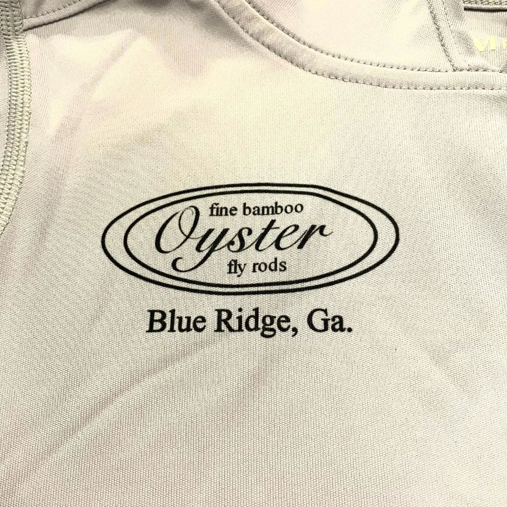 Simms Kid's Solar Tech Hoody in sterling featuring Oyster fly rods logo.