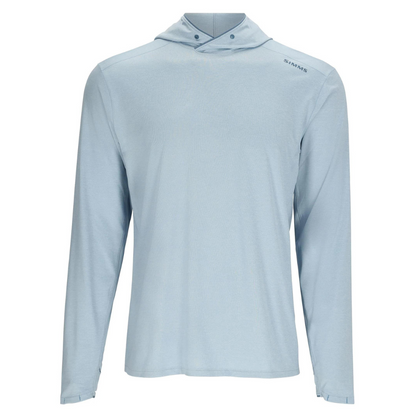 Simms Solarflex hoody in steel blue heather.