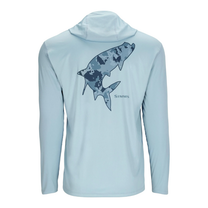 Simms tech Artist Edition hoody with tarpon design.