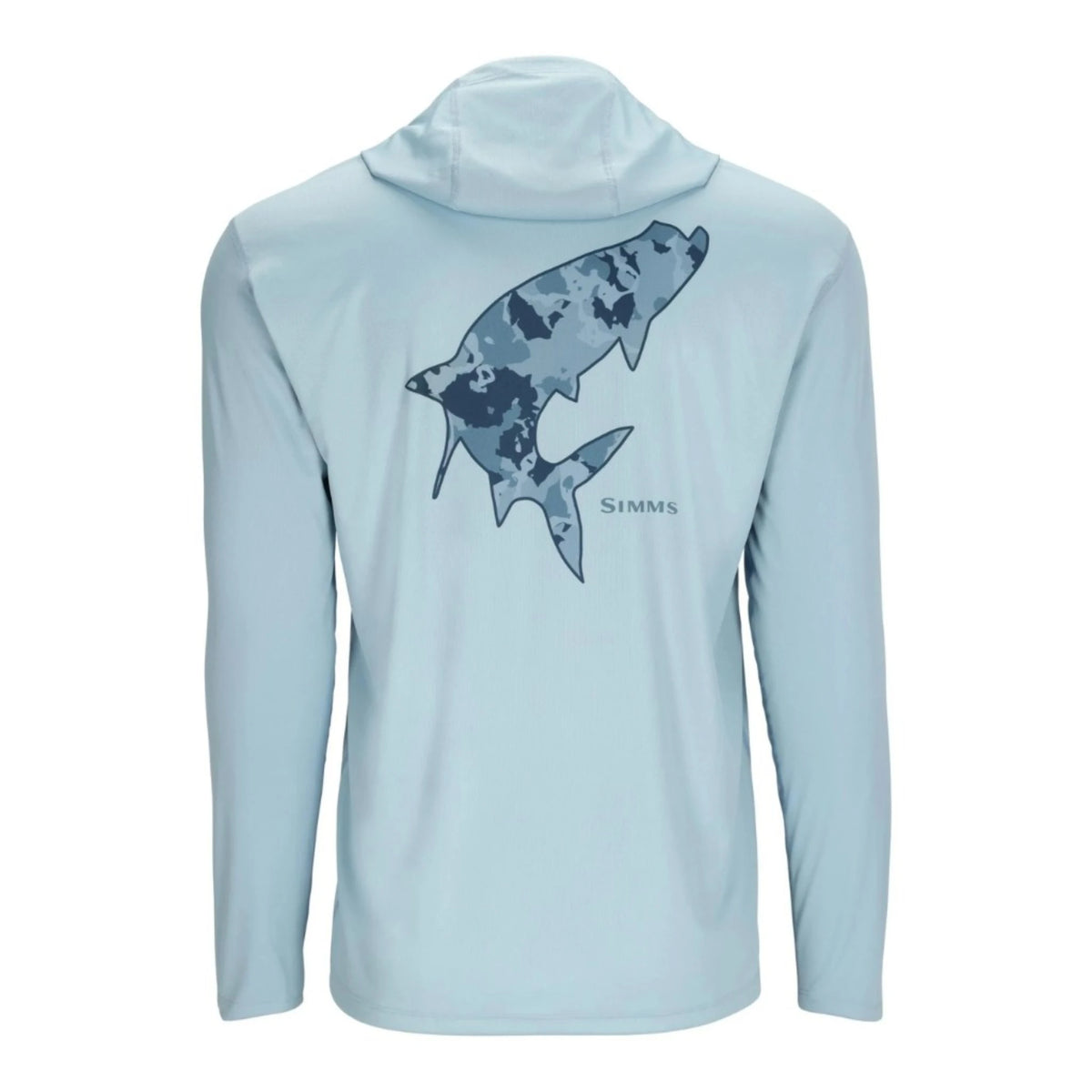 Simms tech Artist Edition hoody with tarpon design.