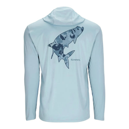 Simms tech Artist Edition hoody with tarpon design.