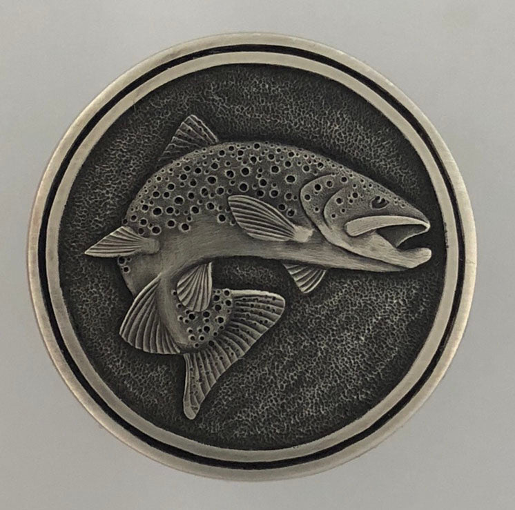 HAND ENGRAVED TROUT BY BILL OYSTER