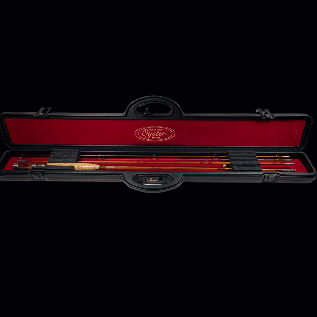 Oyster Bamboo Fly Rod Leather Presentation Case