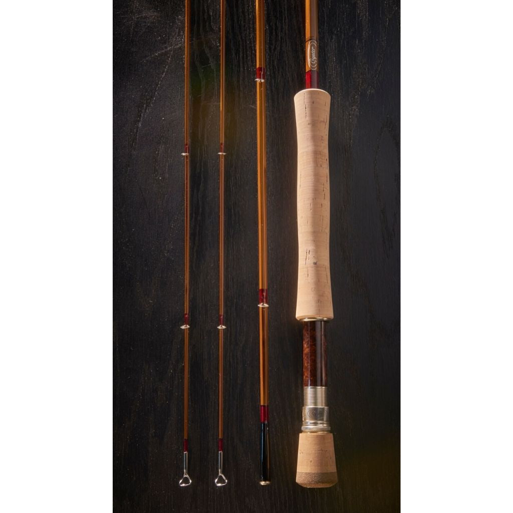 oyster bamboo fly rod salt series with fighting butt by bill oyster