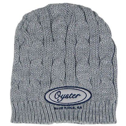 light grey oyster bamboo fly rods oyster knit beanie
