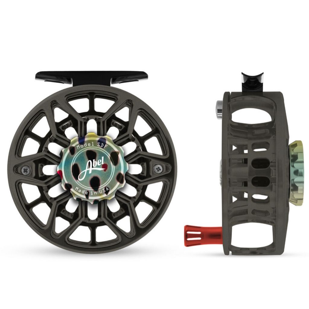Abel SDF 6/7 Fly Reel - Ported Slate Grey With Native Brown Trout Drag