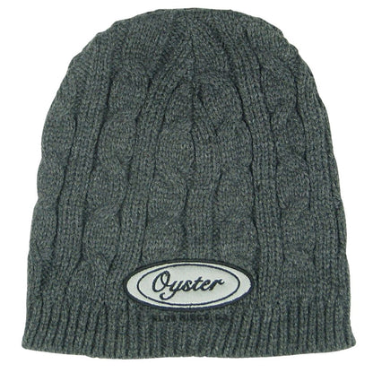 charcoal oyster knit beanie