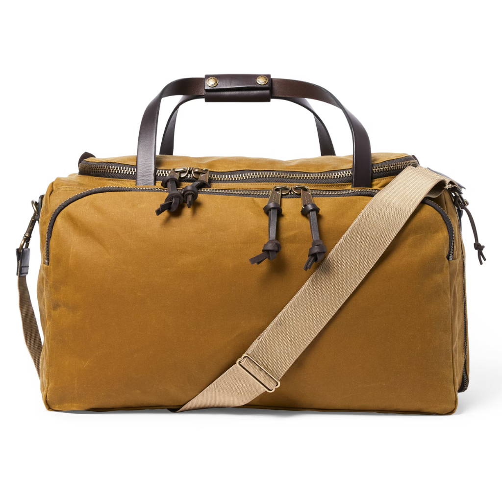 Filson Oil Finish Excursion bag for sale at oyster bamboo fly rods