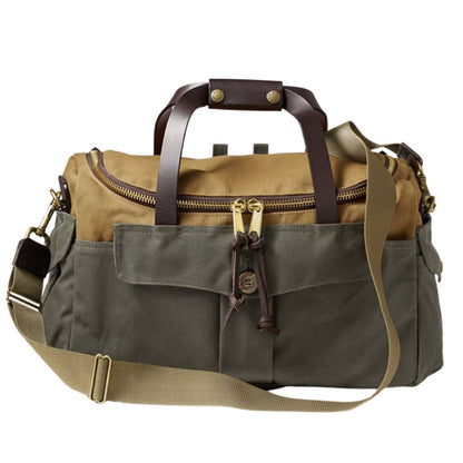 filson heritage sportsman bag oyster bamboo fly rod