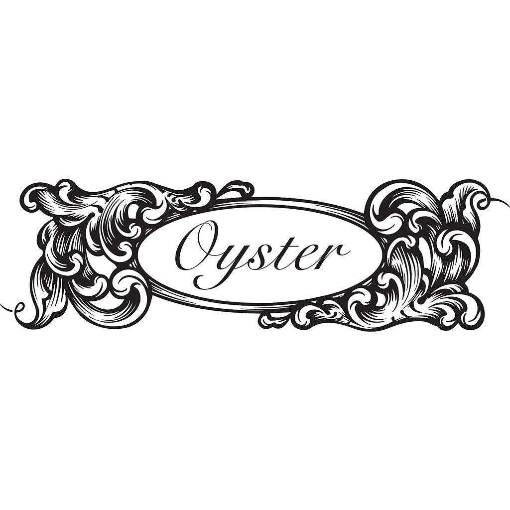 oyster bamboo fly rod scroll logo designed by bill oyster