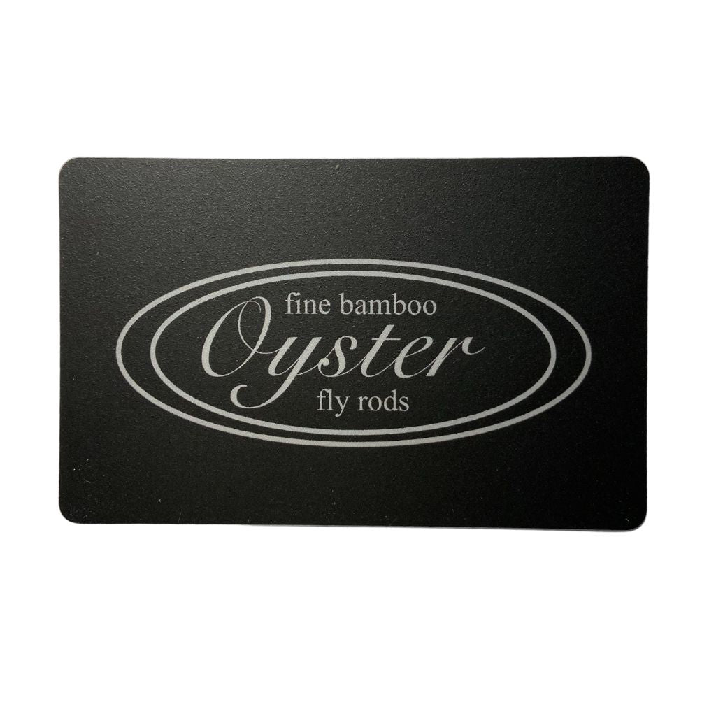 oyster bamboo fly rods physical gift cards for shopify