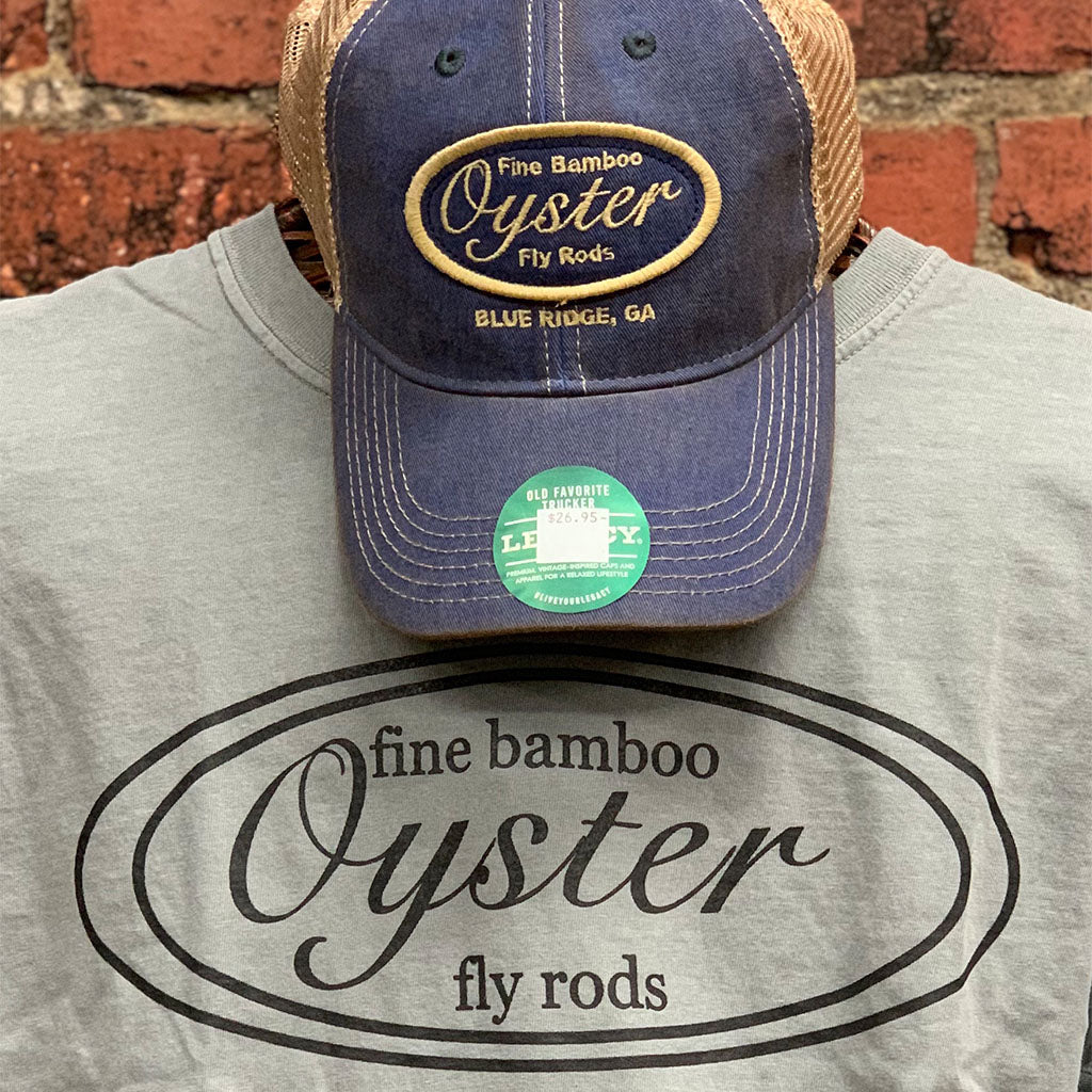 Oyster Bamboo Fly Rods Grey T-Shirt