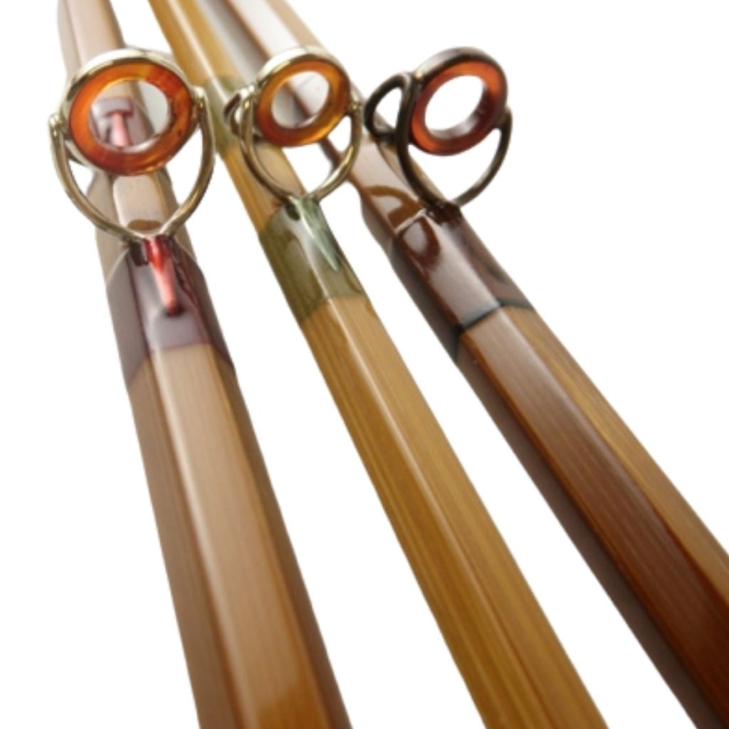 wrap and guides on oyster bamboo fly rods